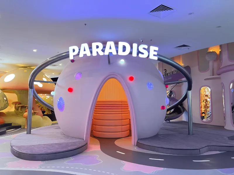 Early-learning play corner with counting and matching toys at UFOREA's Little Paradise