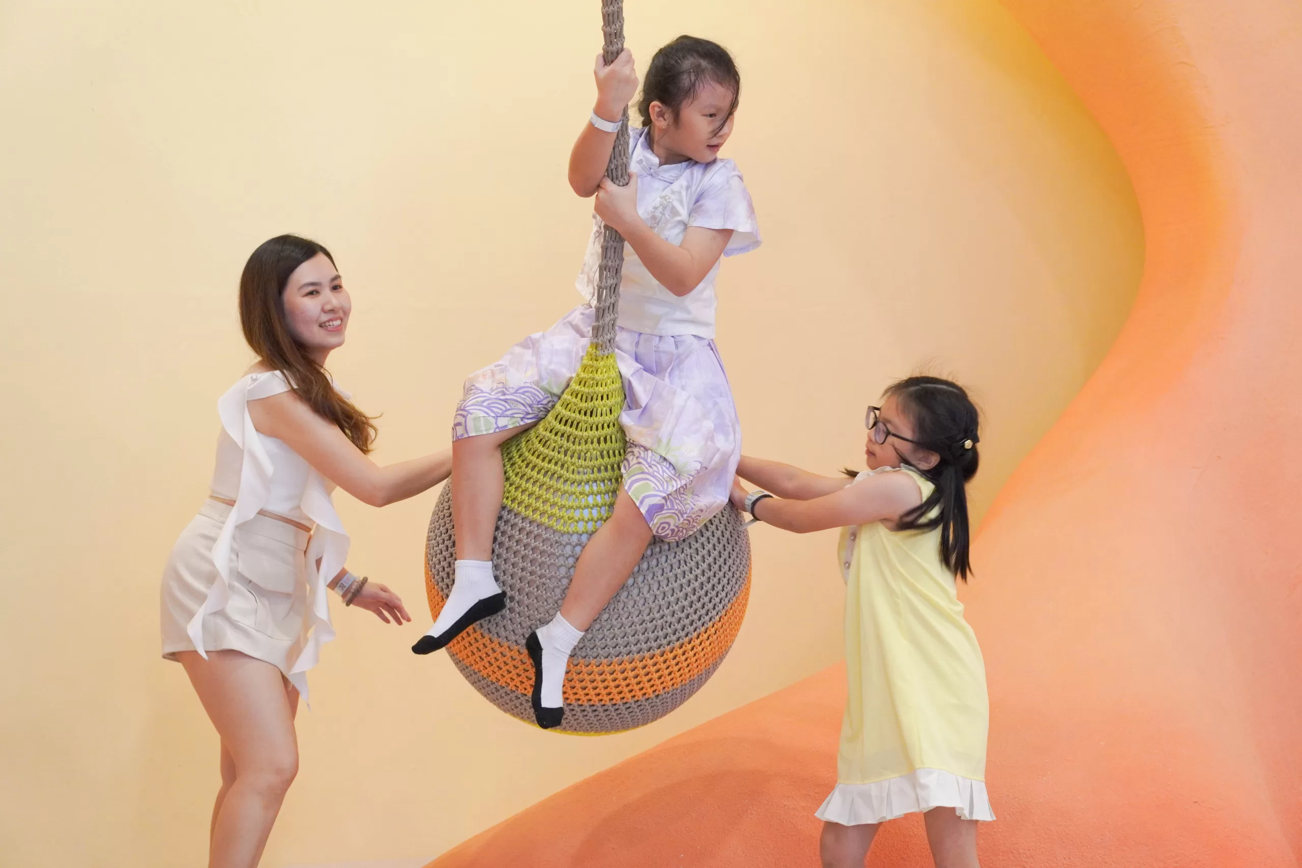 Kids playing at UFOREA indoor playground in Penang